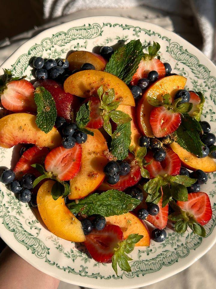 Harvest Medley: Eco-Friendly Fruit Ensemble